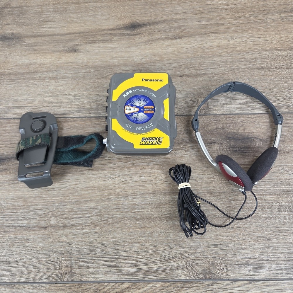 Panasonic RQ-SW5V Portable Cassette Player Auto Reverse Playback Tested Working